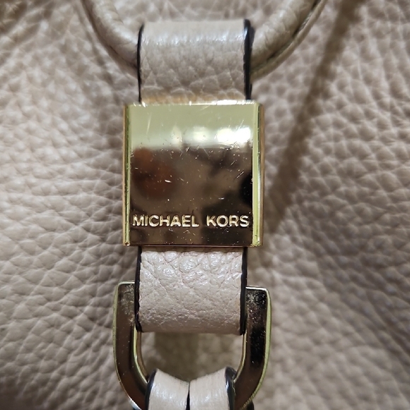 Michael Kors Blush Pebbled Leather Tassel Satchel - Picture 2 of 8